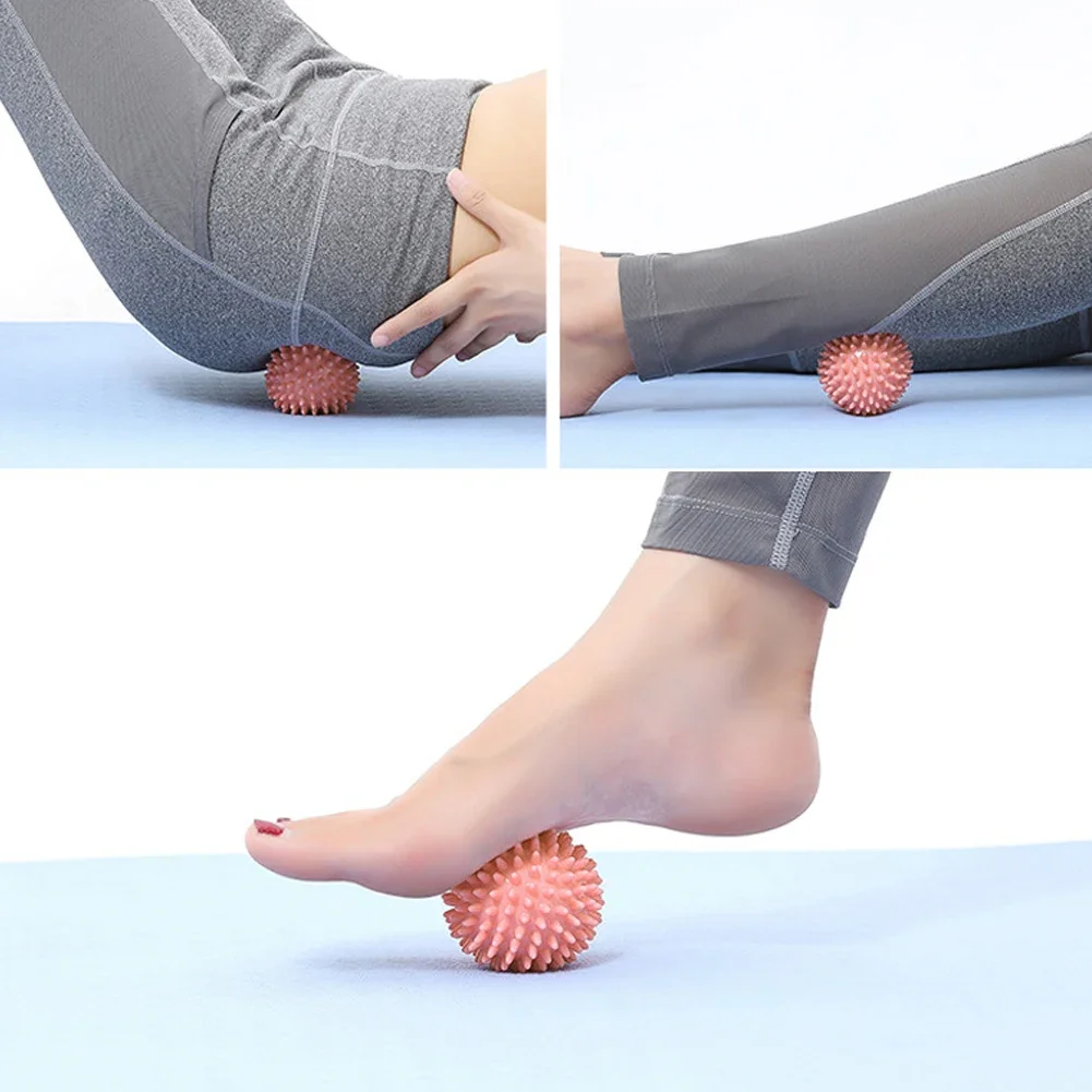 Spiky Massage Ball Spiked Massager Roller High Density Trigger Point Massager Ball 6cm Deep Tissue Roller for Sport Fitness