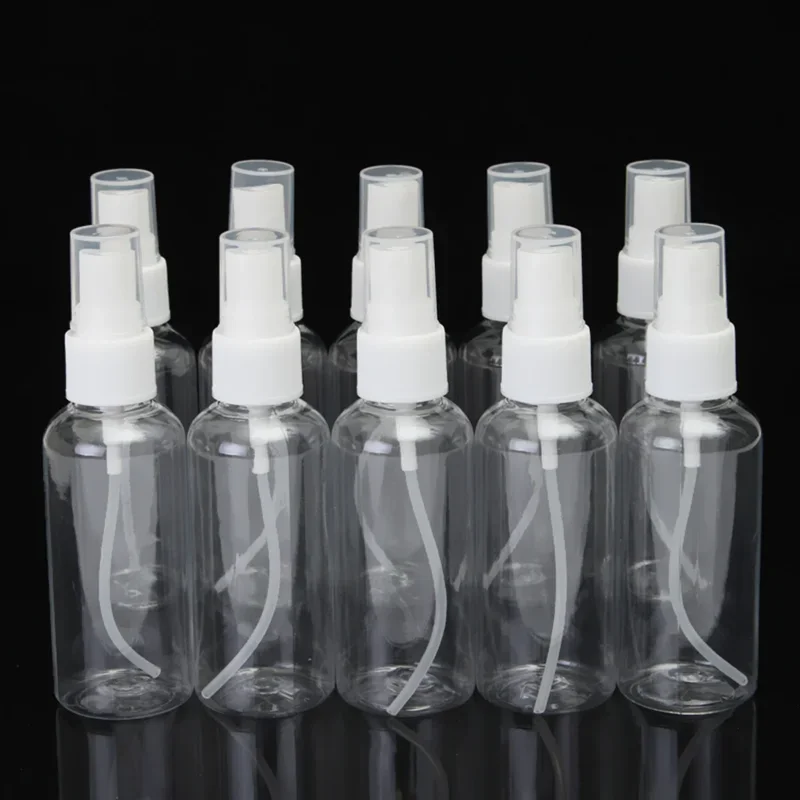 10pcs 60ml Clear Plastic Perfume Spray Bottle Refillable Travel