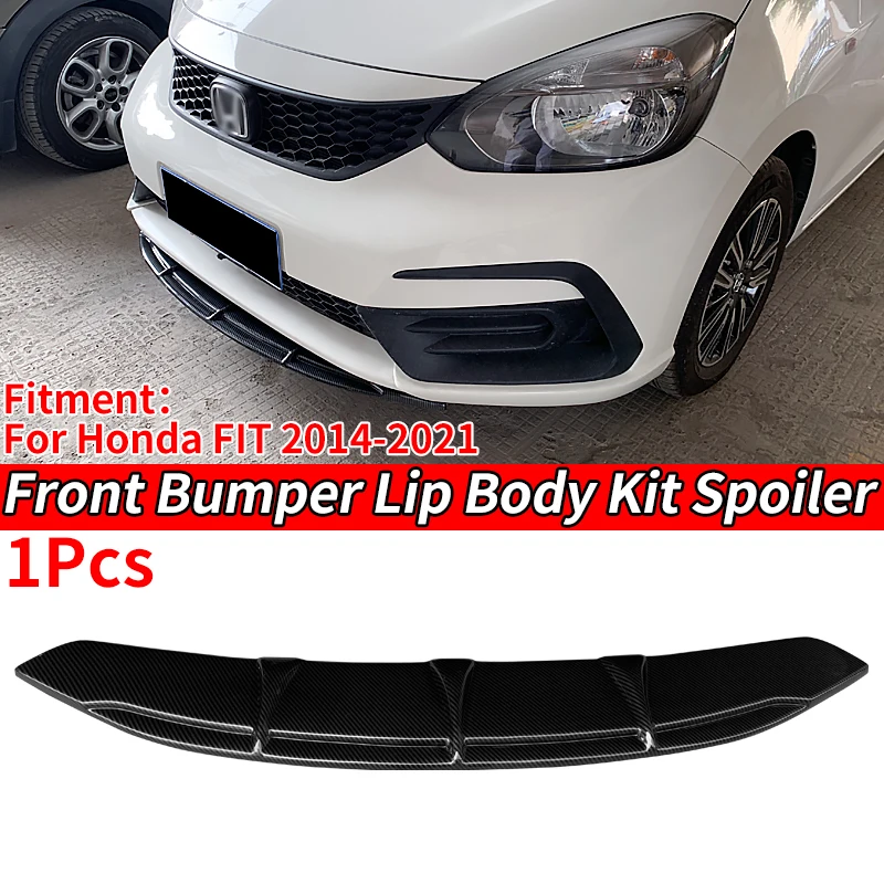 

Car Universal Accessory Front Bumper Splitter Lip Body Kit Spoiler Chin Plate Anti-Collision Protection For Honda FIT 2014-2021