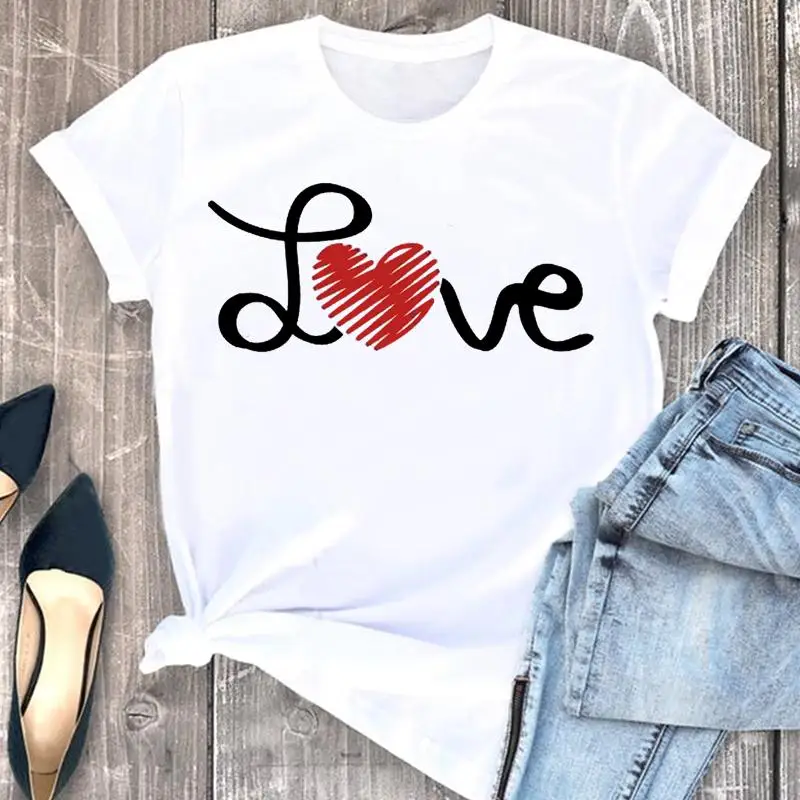 

Женская красивая одежда, модная футболка с коротким рукавом и принтом, милый трендовый топ с надписью, футболка с мультяшным графическим принтом на весну и лето