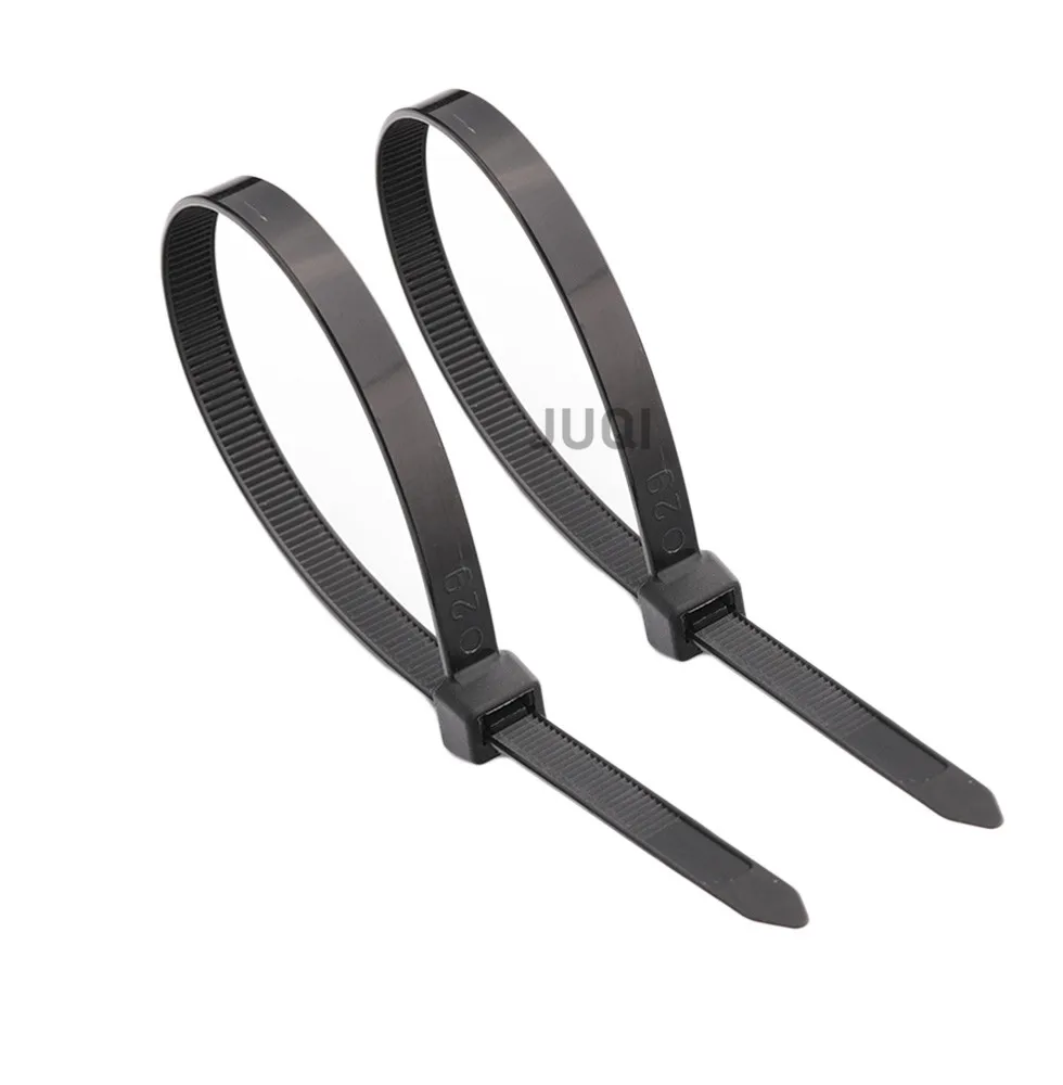 Description Picture 2 of item100PCS 8x600 8x720 self-locking plastic nylon cable tie black white standard Width 7.6mm cable tie fixed ring cable tie