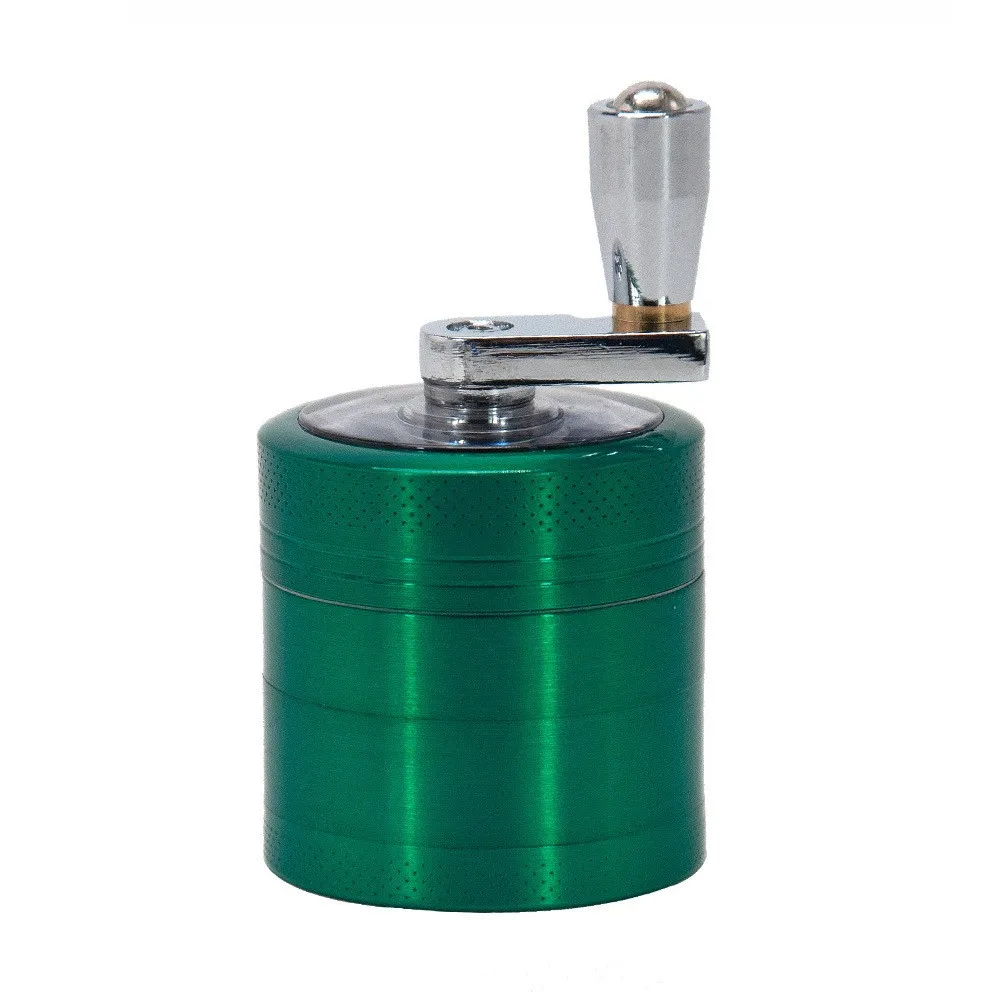 4-Layer Zinc Alloy 40mm Herbal Crusher Tobacco Grinder Smoke Manual Kitchen Herb Metal Layer Grinders Spice Mill Accessories 6