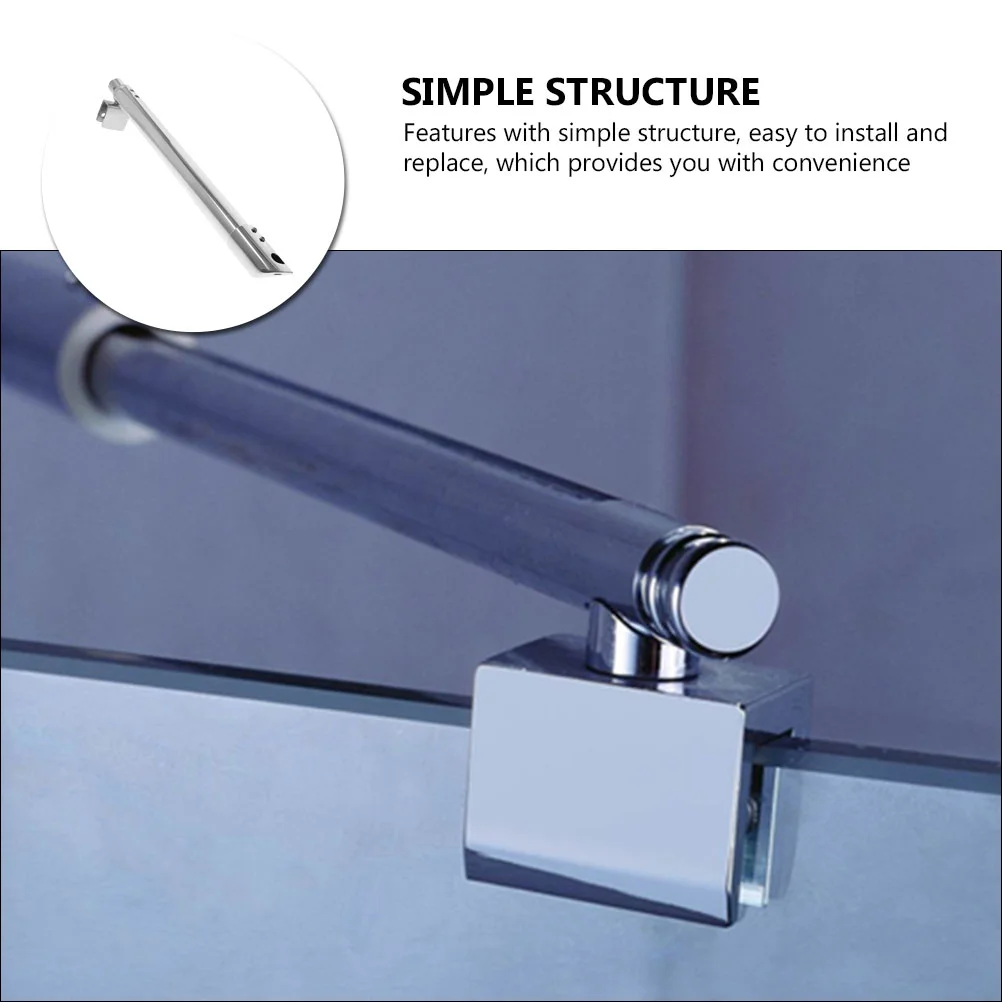 Adjustable 304 Stainless Steel Support Rod For Panel Hardware Frameless Door Brackets shower door Bath Enclosure Mounting Bars Glass Shower