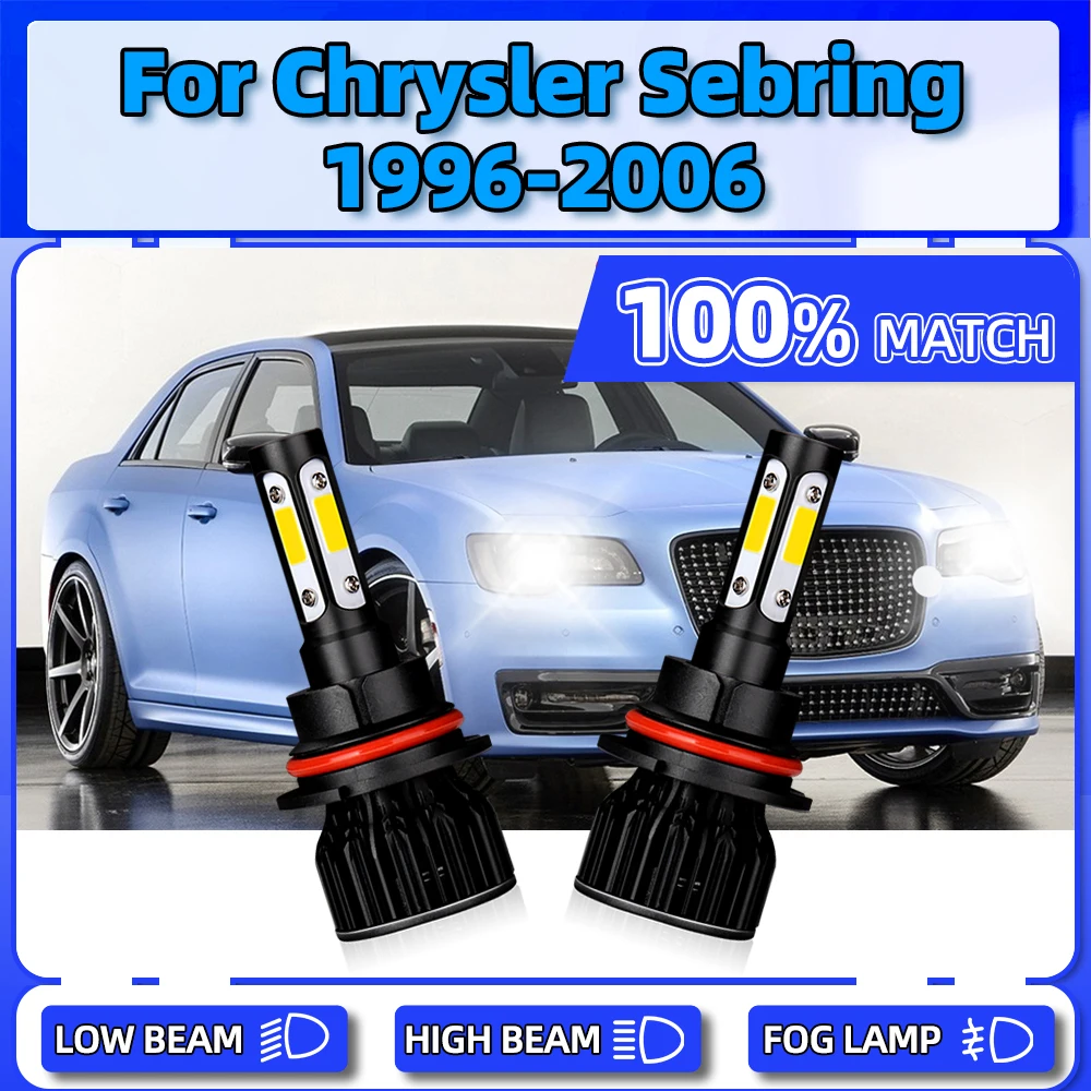 

Canbus LED Headlight 20000LM Turbo Car Lights 120W Auto Lamps For Chrysler Sebring 1996-1999 2000 2001 2002 2003 2004 2005 2006