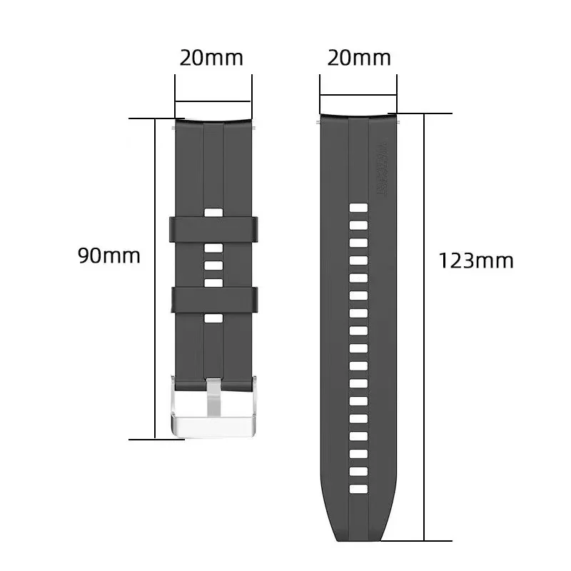 Bracelet Silicone 22mm Pour Huawei Watch GT 2/GT 2 Pro/GT 2e 46mm - Neuf Avec étiquettes