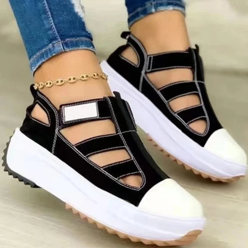 Women Sandals Casual Summer Shoes For Women Heels Sandals Platform Zapatos Mujer Elegant Woman Heeled Shoes Summer Footwear