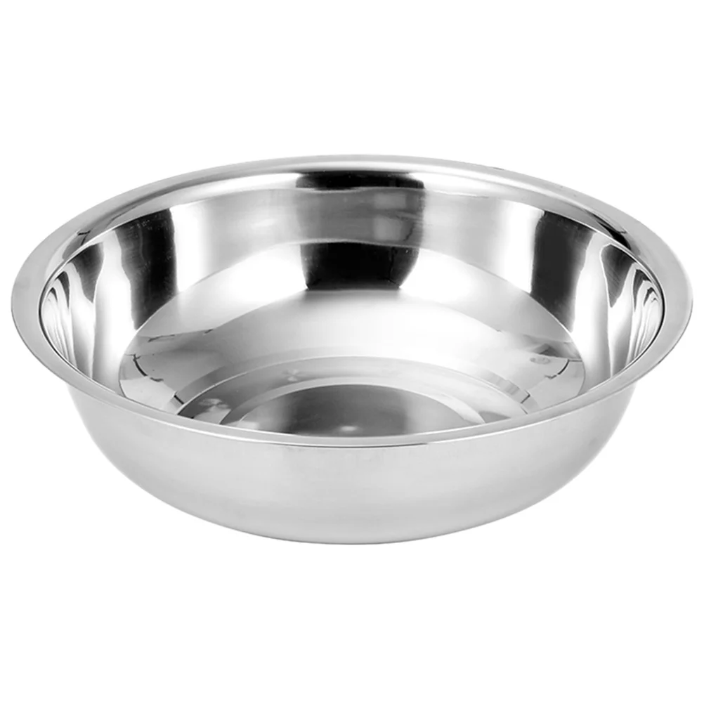 

Bowl Mixing Bowls Washing Basin Prep Deep Baking Restaurant Tub Soaking Foot Flour Containers Meal Stainless Dish Steel Fruit
