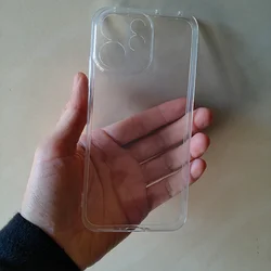 Slim Clear Shockproof TPU Silicone Case - Transparent Protective Cover for Reno 15 FS (Clear)