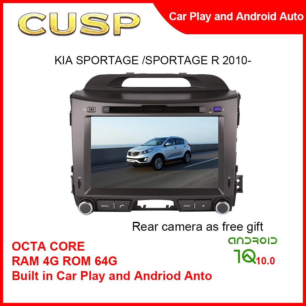 

Berserk CUSP Small Screen 8 Inch 4G 64G Wireless Car GPS Tracker for Kia Spotage 2010 Car DVD Auto Stereo