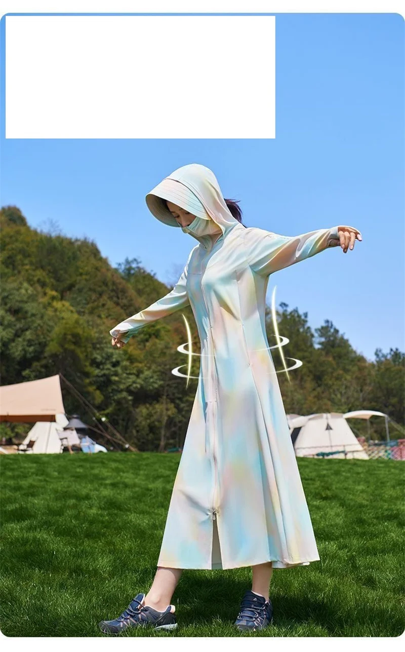 Jaqueta solta de seda solar para mulheres, cardigã feminino, roupas com capuz, roupas versáteis, coreana, verão, nova, 2024