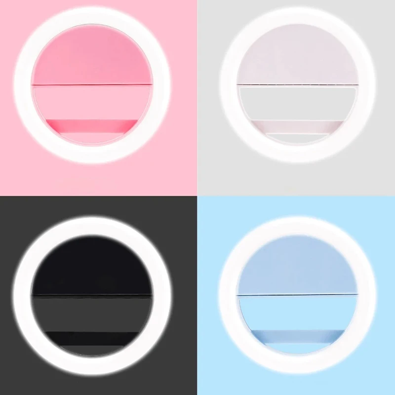 LED Ring Light with Adjustable Brightness for Enhanced Selfies and Video Calls