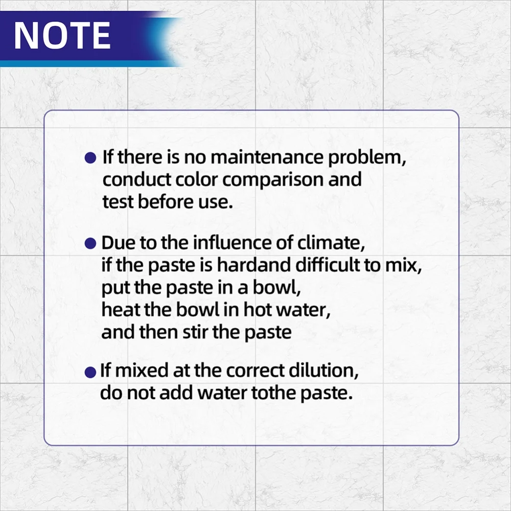 Pre-mixed Tile Grout Waterproof Ceramic Tile Repair Colorant Quick Drying Type Sealer for Home Bathroom Kitchen Wall Floor