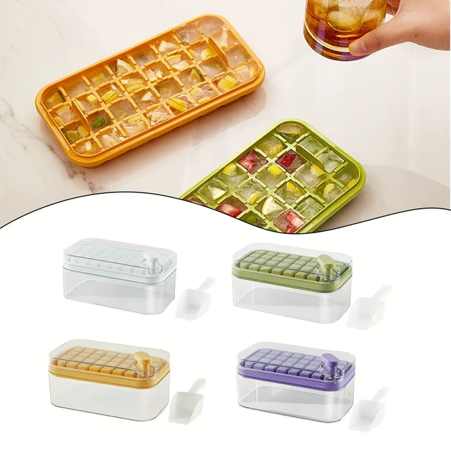 Ice Cube Tray Ice Block Mold With Lid Shovel Household