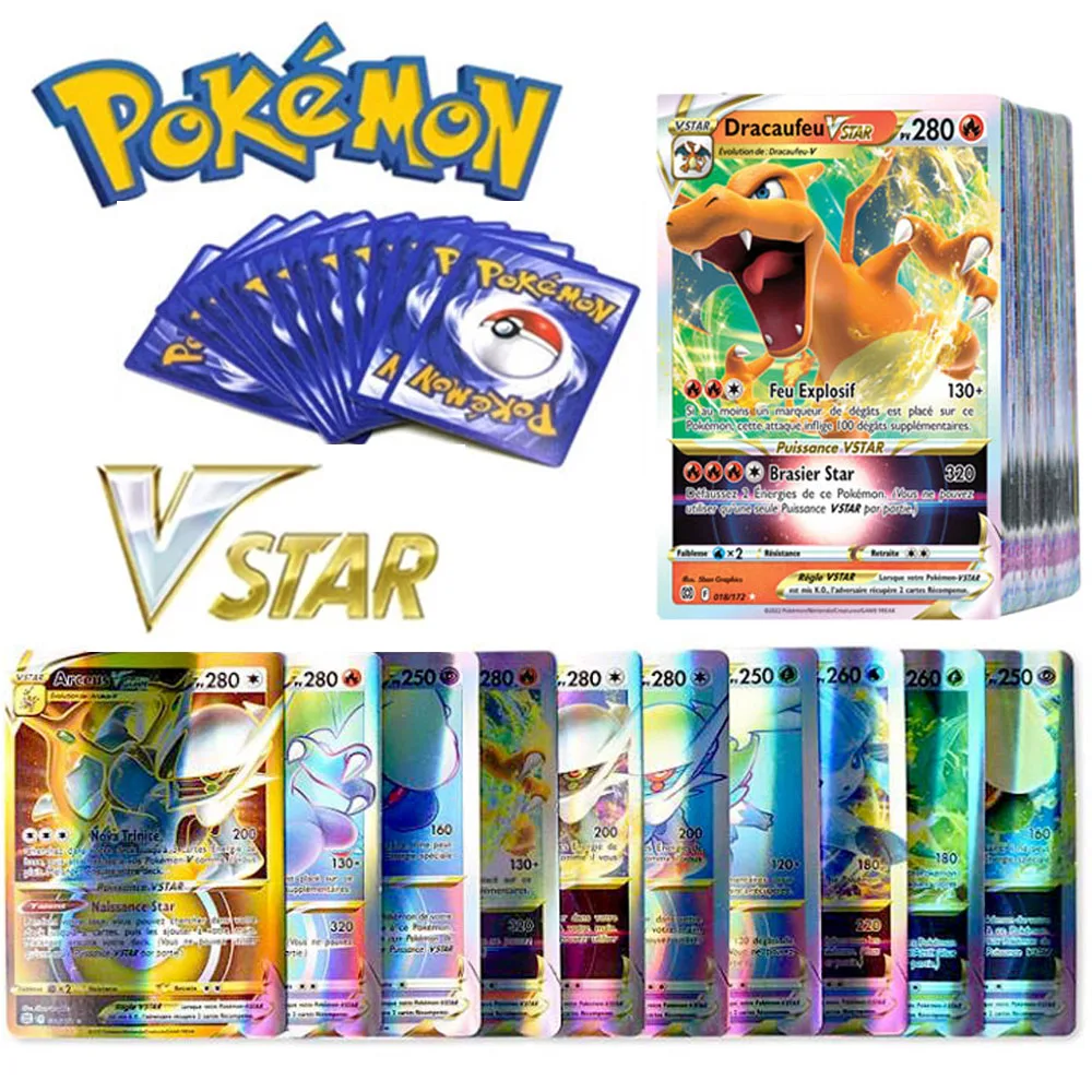 Nuove Carte Pokemon Vstar V Gx Mega Tag Team Ex Game Battle Card Trainer Energy Shining Cards Game Castano Children Toy