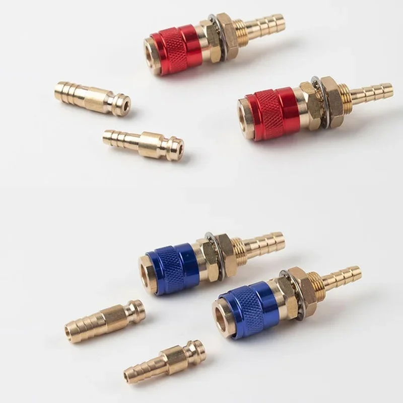 Water Cooled Gas Adapter Quick Connector Fitting For TIG Welding Torch or MIG Plug M6/M8