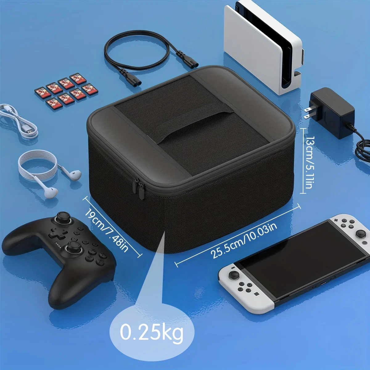 Storage Carrying Bag Compatible With Nintendo Switch/ OLED Soft Shell Protective Travel Case For Console Pro Controller switch case