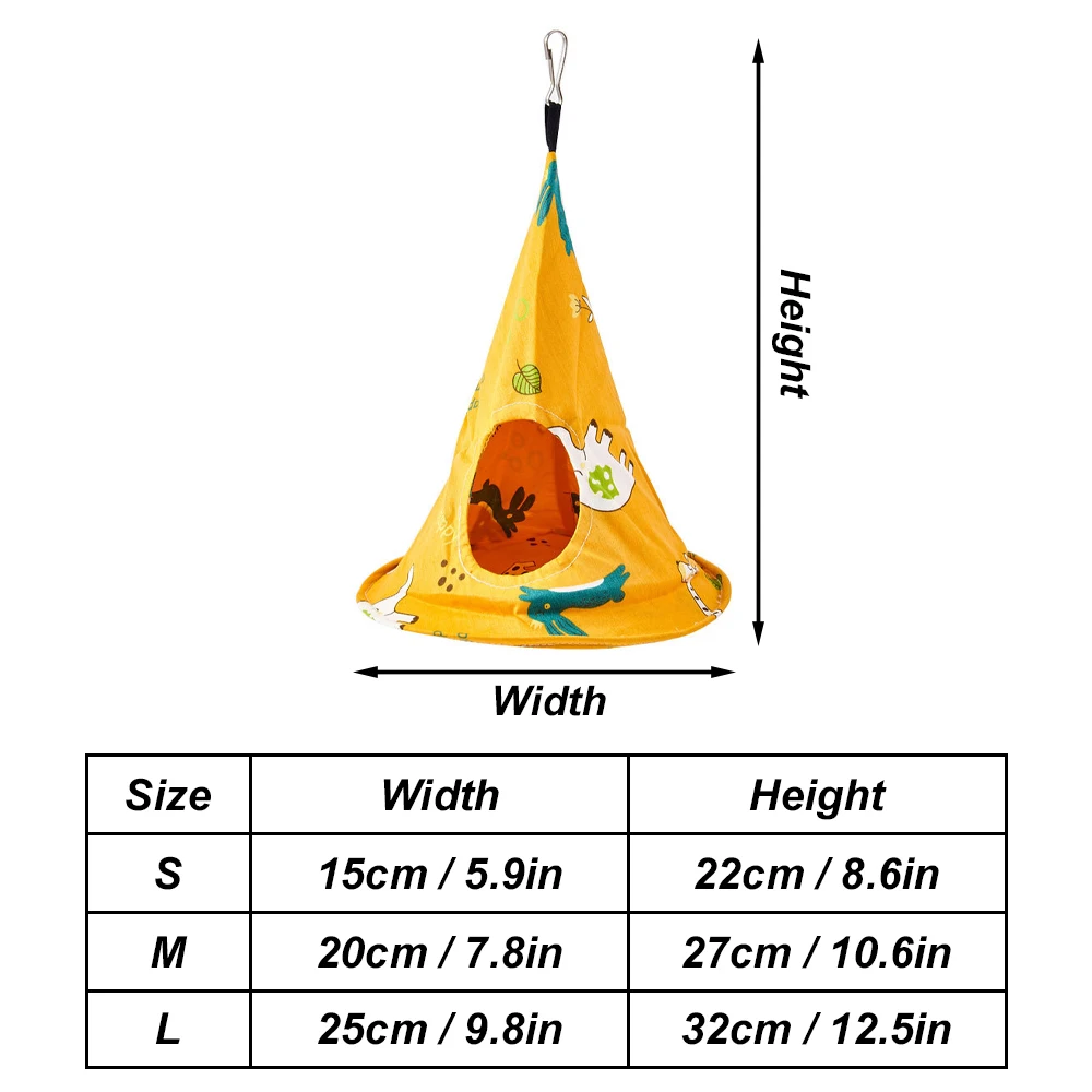 Parrot Hammock Tent Bird Summer Sleep Bed Hanging Nest House 1pc for Hamster Bird
