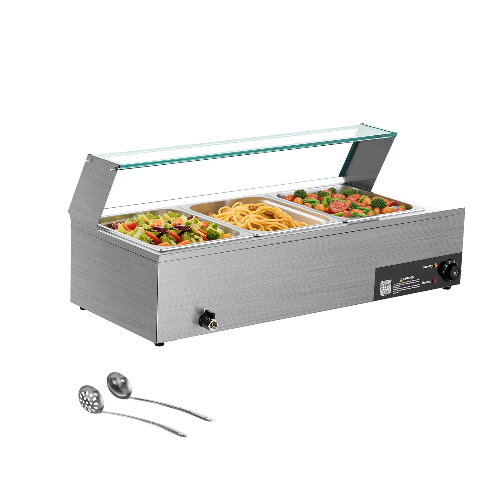 SucceBuy chauffe-plats Commercial électrique en acier inoxydable ...