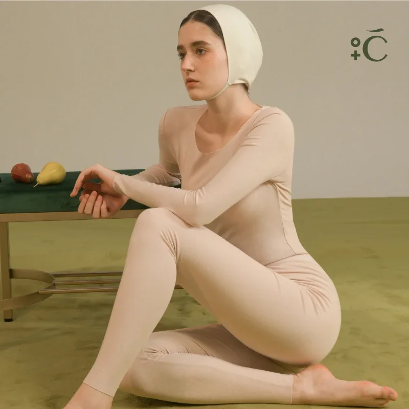 SUJIIN Women's Thermal Underwear Set Winter Two Pieces