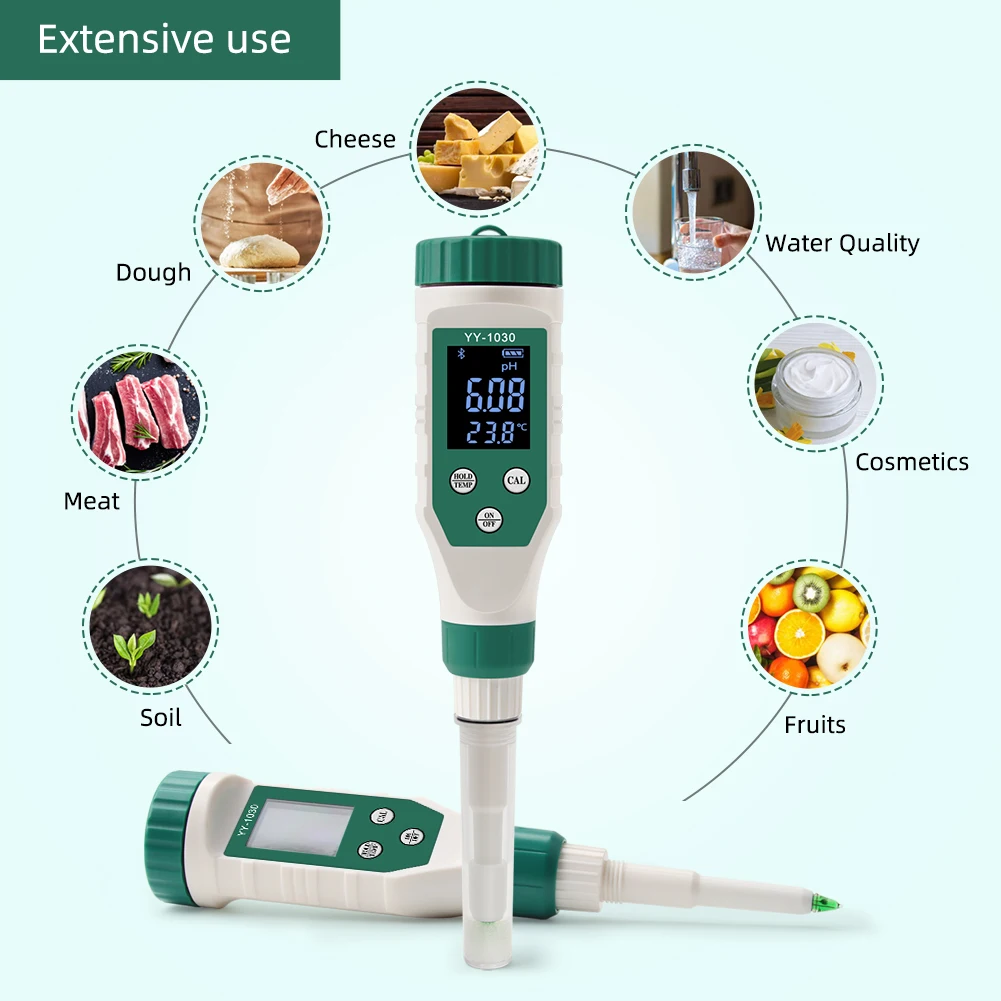 Digital Bluetooth PH Meter Sensitive Probe Cosmetic Water Quality Detector Acidity Meter For Cream Lotion Cosmetics