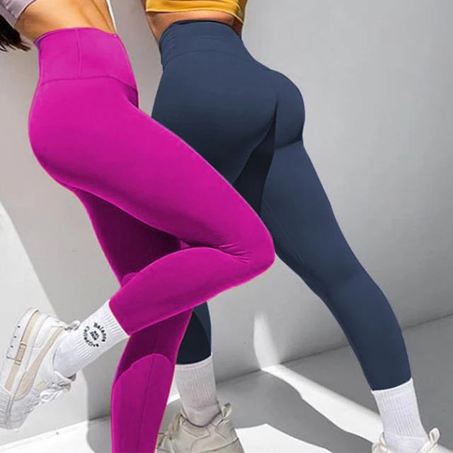 New Fancy Peach Sports Apparel V Waist Fitness Leggings for Ladies