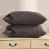 100% Cotton Pillow Hotel Pillows Bedroom Bed Sleep Cervical Pillow Middle-High Pillow Core Frosted Thickened Cover Wash Machine 4