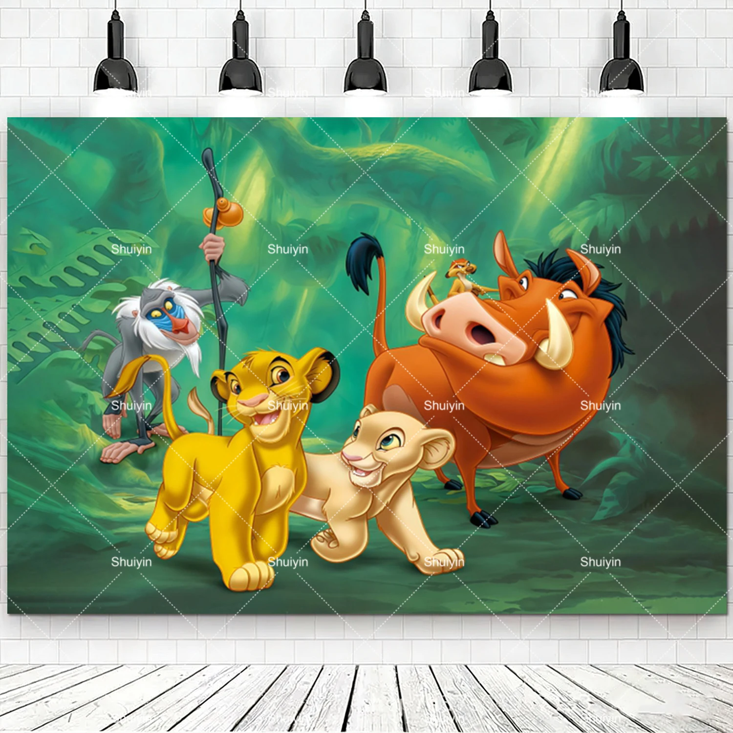 Lion King Cartoon Party Decoration Banner for Children's Birthday & Baby Baptism