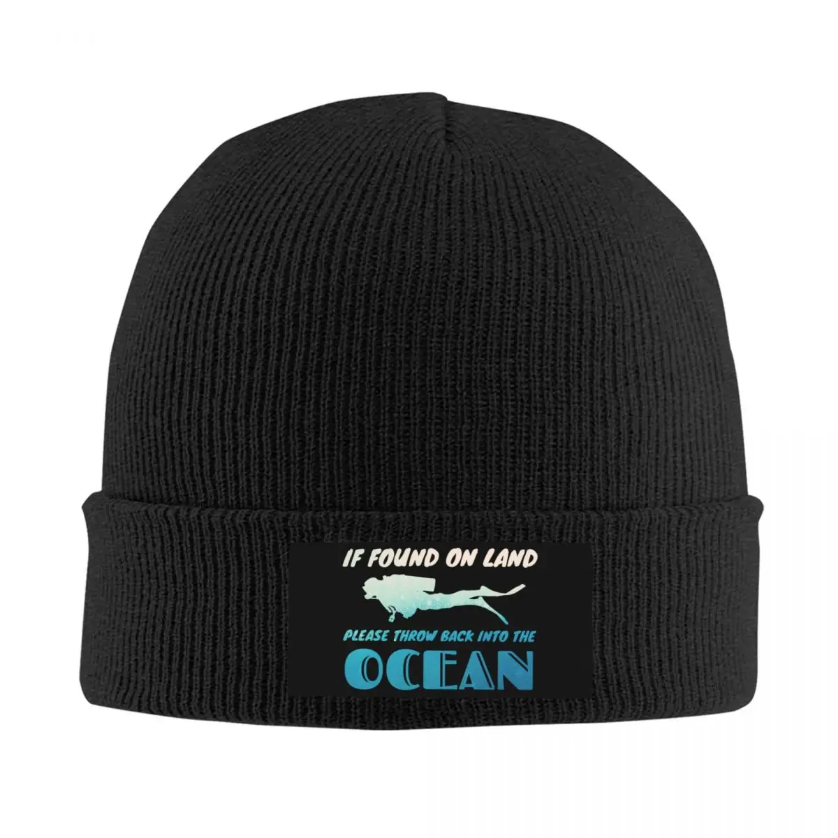 

Funny Scuba Diving Skullies Beanies Caps For Men Women Unisex Streetwear Winter Warm Knit Hat Adult Bonnet Hats