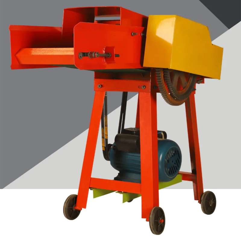 

6 Knife Guillotine Grass Shredder Cattle And Sheep Feed Grass Cutter Household Small Conveyor Belt Type Shredder Corn Stalk