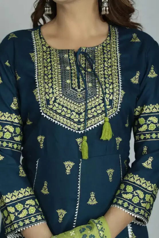 Women Kurti Set Indian Salwar Kameez Suit Dress Party Wear Designer