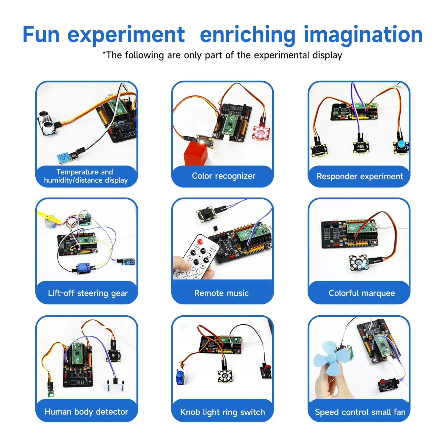 Yahboom Sensor Starter Kit Learning Kit Raspberry Pi Pico2 STEM DIY Projects Programming