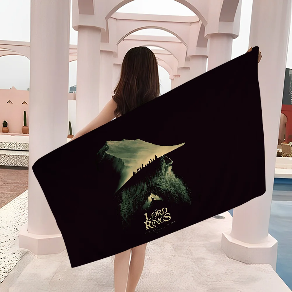 L-Lord Of The R-Ring Beach Towel Colorful Bath Towels For Girl Microfiber Quick Dry Custom Sand Free Beach Yoga Spa Gym Pool 3