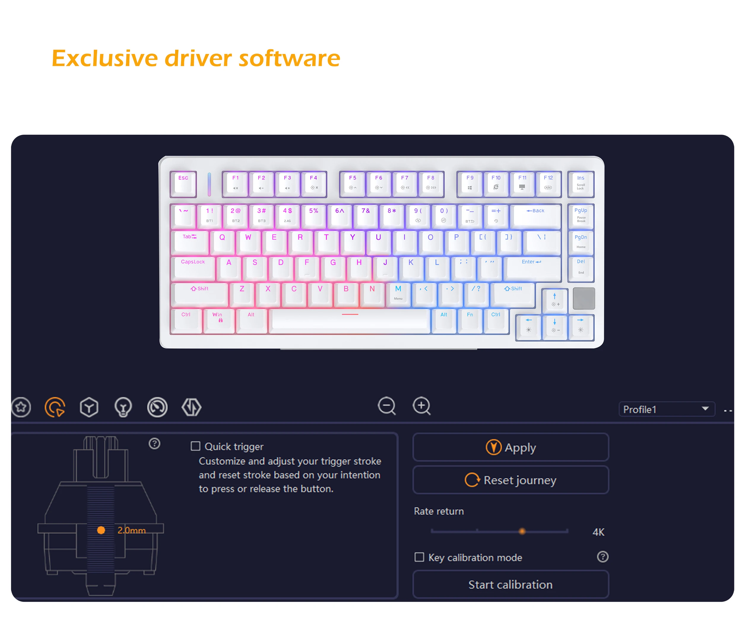 ZUOYA X86 Esports Magnetic Axis Keyboard Wired Single Mode Quick