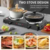 2000W Electric Stove Adjustable Temperature Home Use Double Boiler Electric Cooking Stove for On The Go and Home 4