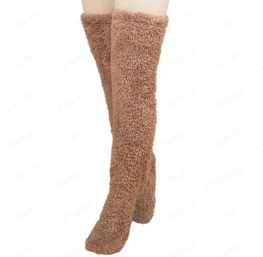 2023 Autumn/Winter Teddy Bear floor socks Thigh-high socks knee pads Warm high socks for girls