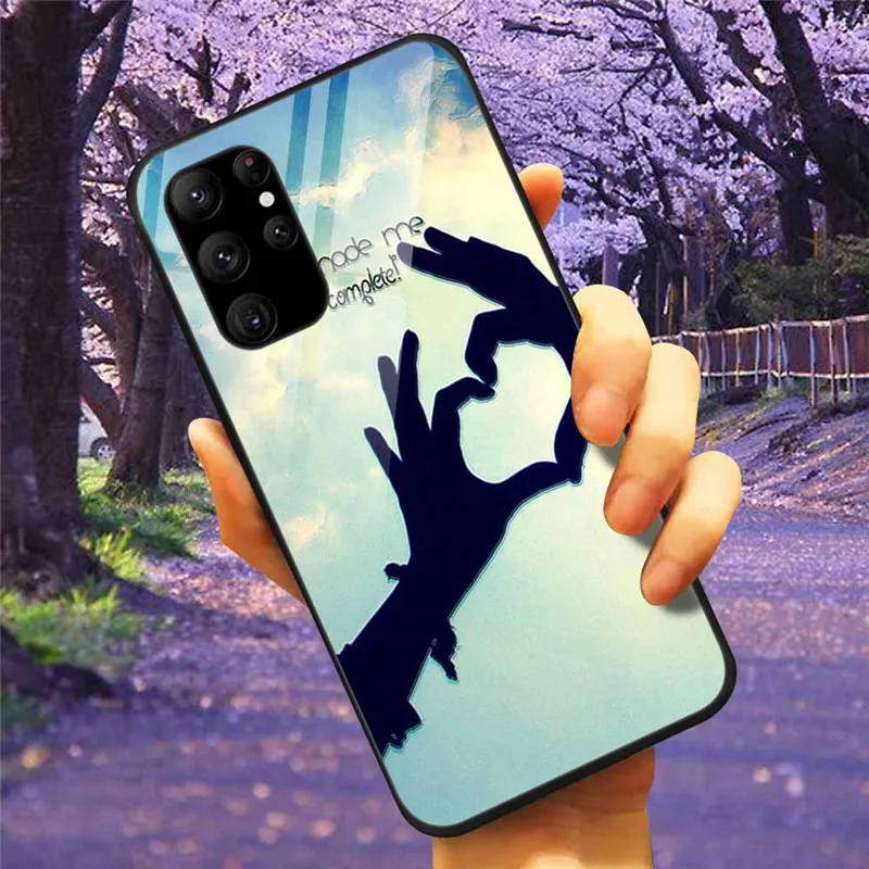 Premium Tempered Glass Bumper Case for Samsung Galaxy Phones