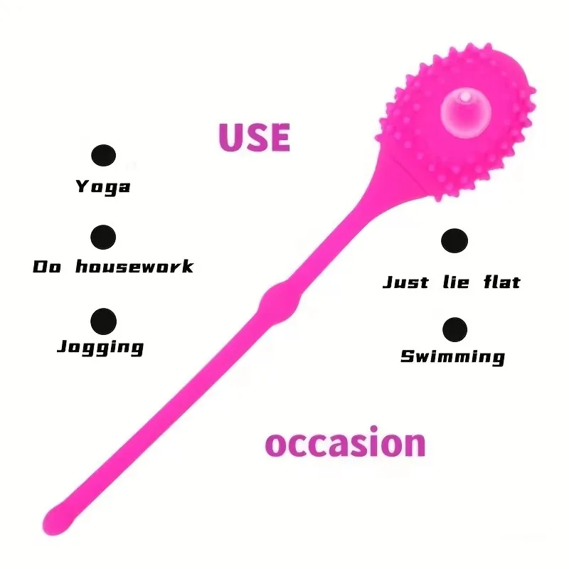 Silicone Tadpole Shape Kegel Massage Ball Dildo Vagina Anal Plug Penetration Ball Tightening Exerciser Sex Machine
