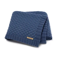 Winter Warm Baby Blankets Knitted 100*80cm Newborn Boys Girls Autumn Stroller Bedding Swaddle Wrap Cradle Quilts Dual-Use Covers 1