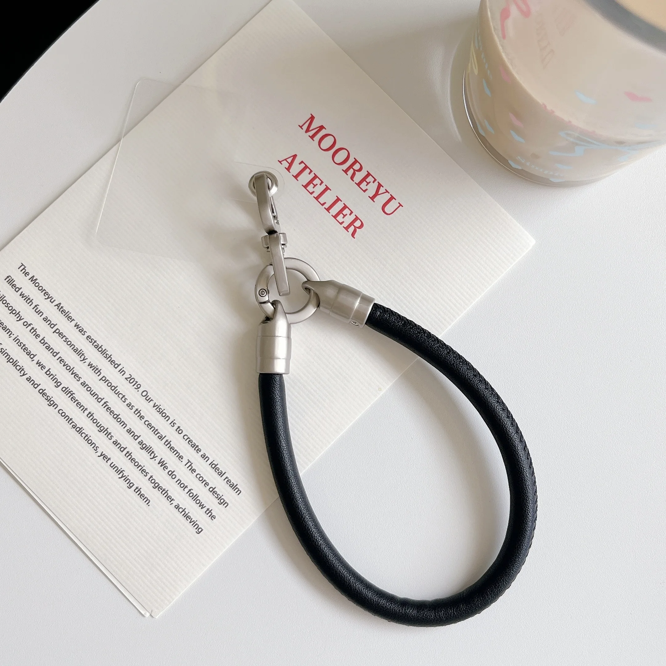 Trendy Multi-Purpose Leather Wrist Lanyard - 18 Vibrant Colors Available