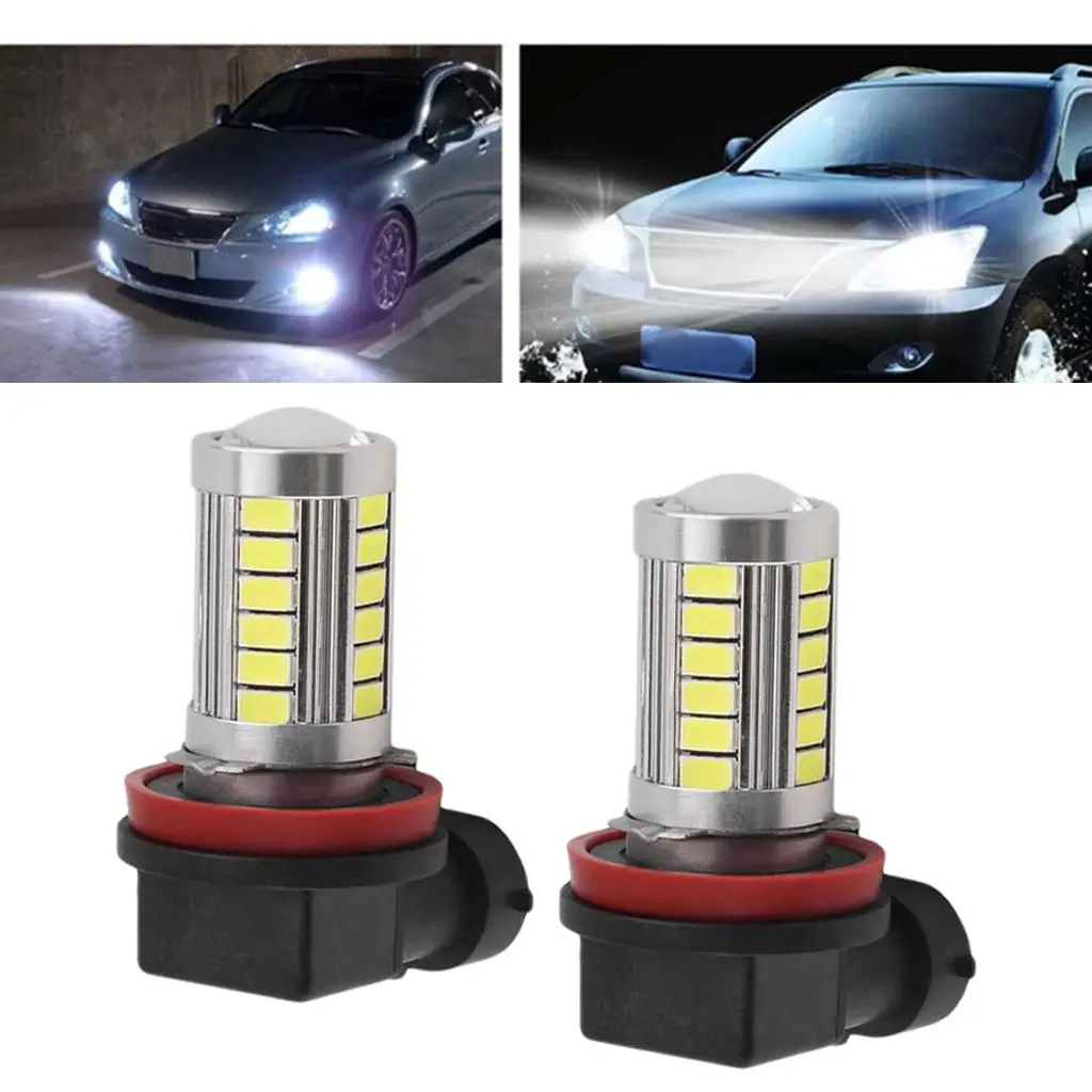 Xenon White H11 21 LED Fog Driving Light Bulbs 2x 12V ~ 24V for Cars auto led light