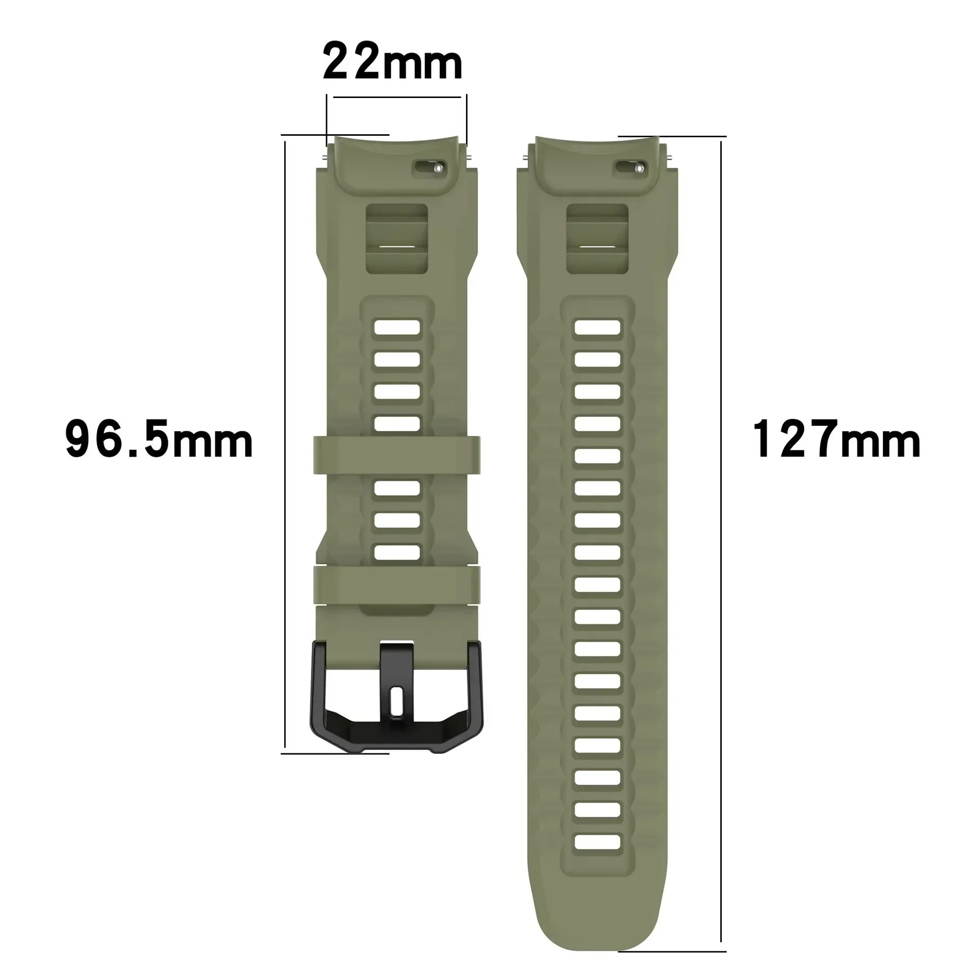Silicone Sport Strap for 48mm Smartwatch - Premium Replacement Band & Accessories