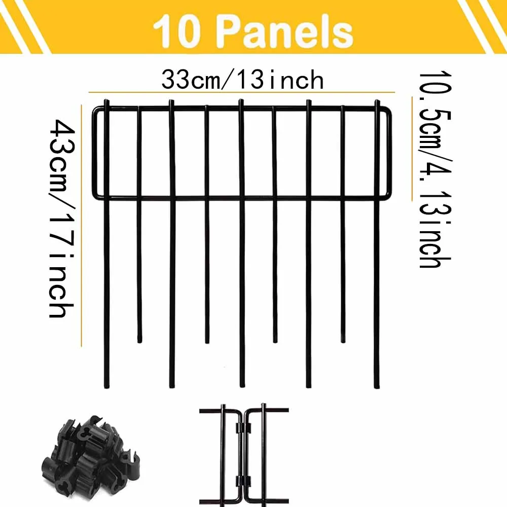 Animal barrier fence 10 pack for outdoor use