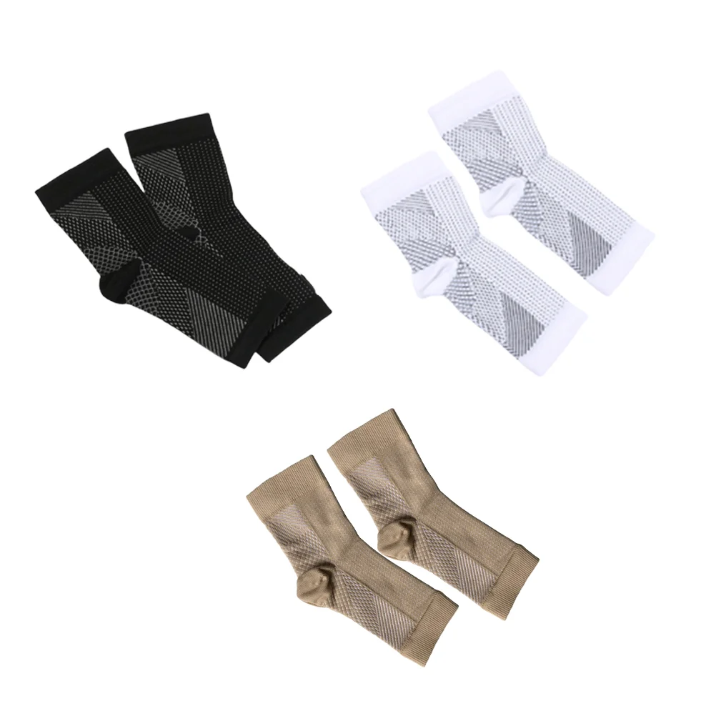 

3 Pairs Plantar Fasciitis Socks Breathable Elastic Compression Ankle Support Men and Women