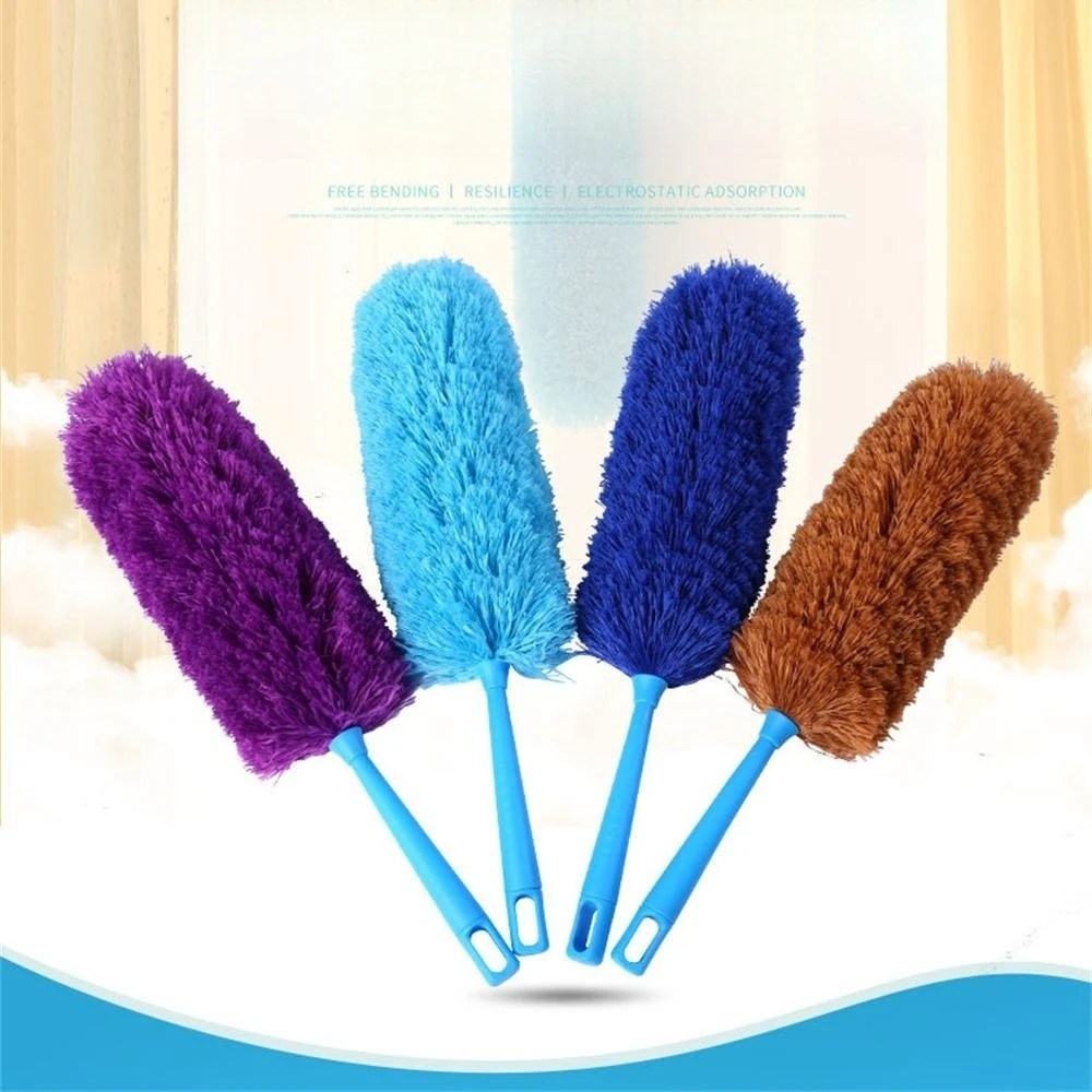 Soft Microfiber Dusting Duster Bendable Chenille Duster Portable Hangable Cleaner Brush Anti-Static Flexibl Cleaning Tool