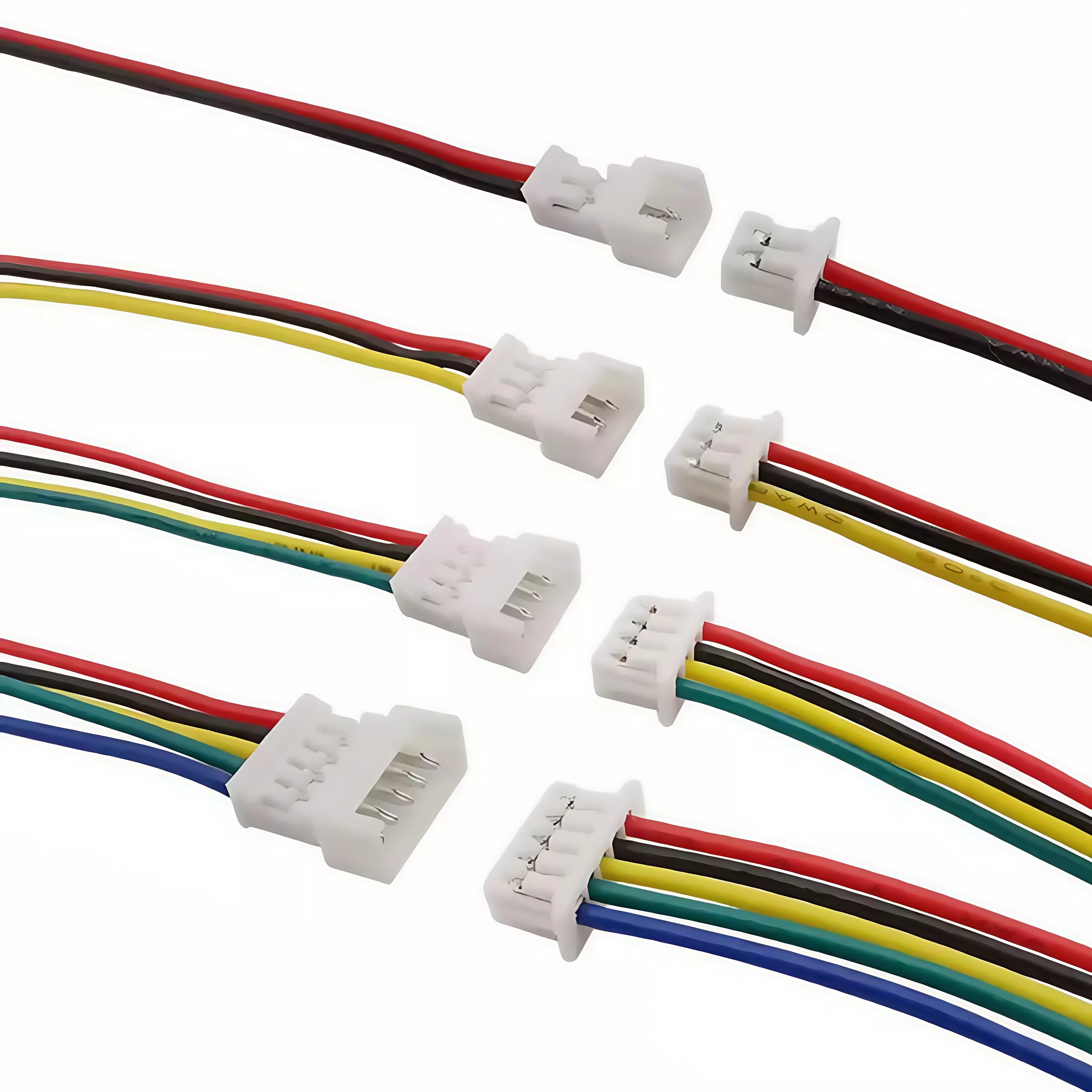 20Pcs Micro mini JST 1.25MM Pitch 2/3/4/5/6 Pin Male/Female Plug ...