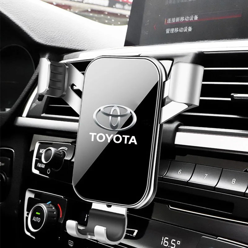 Gravity Car Phone Holder Car Air Vent Clip Mount Mobile Phone Holder For toyota camry chr corolla rav4 yaris prius Accessories