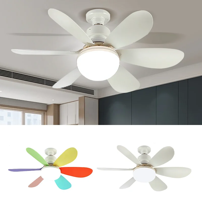 

LED Ceiling Fan Light Dimmable 30/40W E27 Socket Ceiling Wireless Fans Lighting With Remote Control For Bedroom Living Room