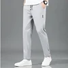 2024 Men's Sports Pants Spring Business Casual Loose Comfortable Drawstring Straight Pants Outdoor Fitness Jogger Men's Pants 4
