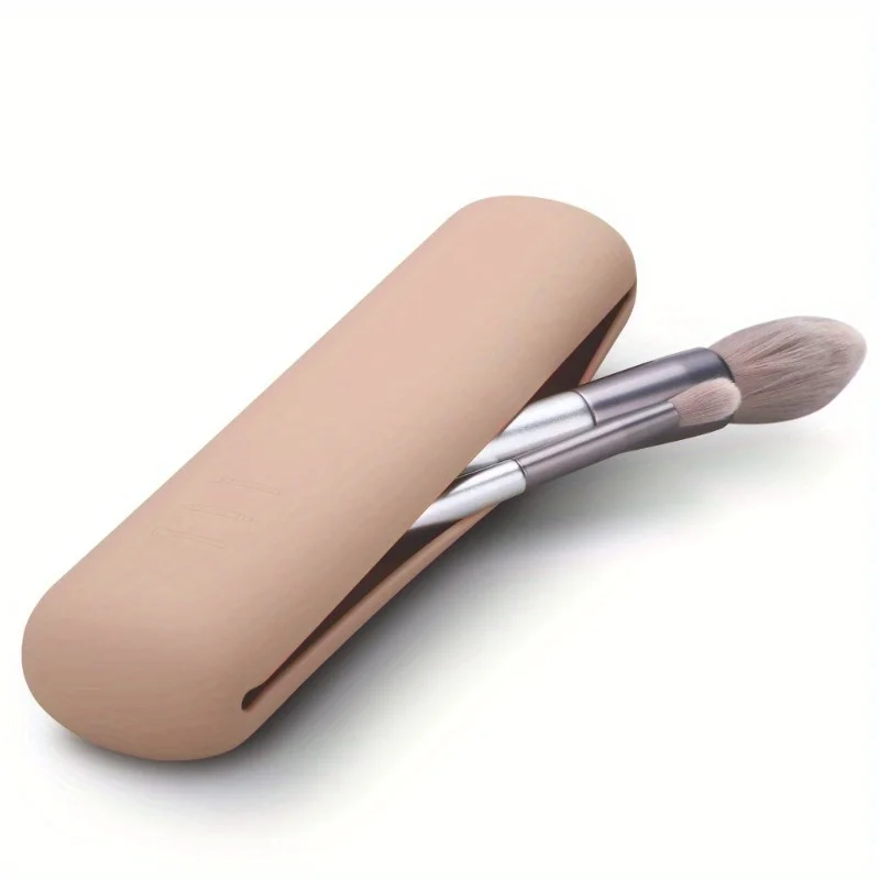 Travel Makeup Brush Holder,Silicon Trendy And Portable Cosmetic Face Brushes thumbnail 5