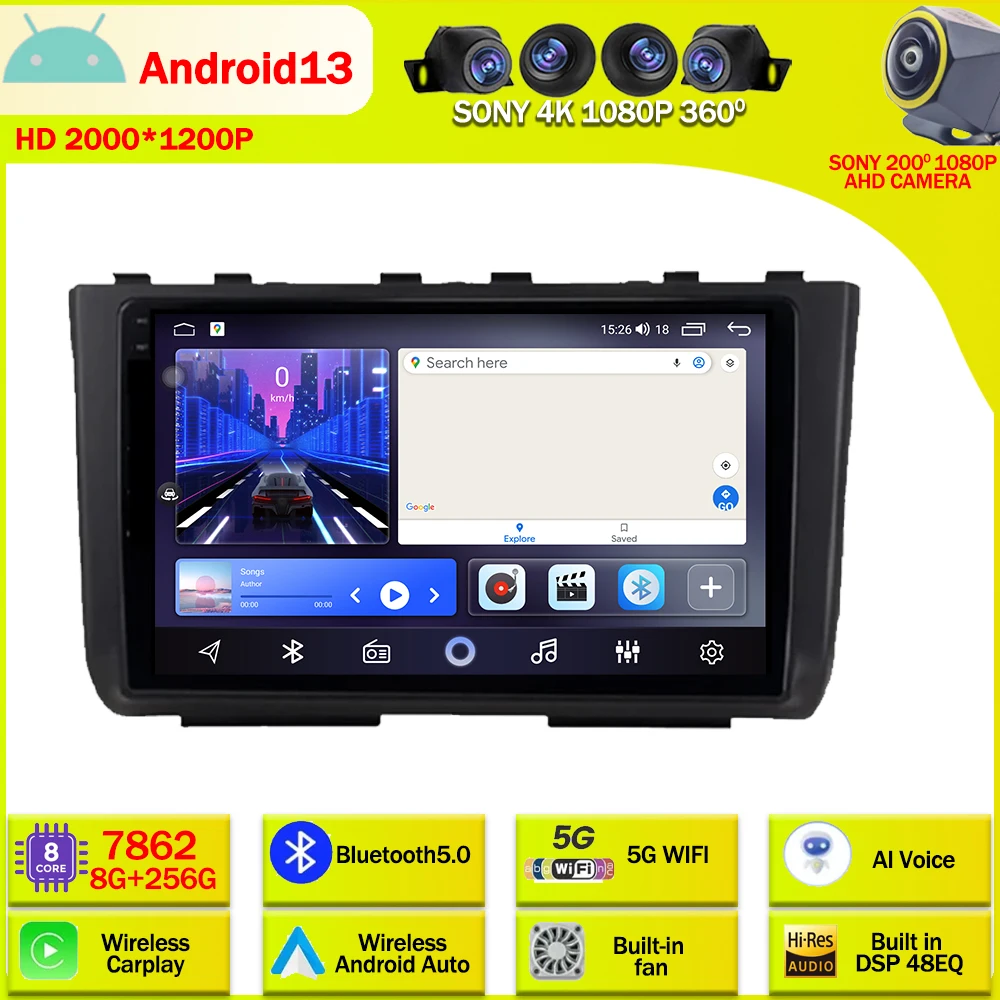 

Автомагнитола на Android 13, мультимедийный видеоплеер, GPS-навигатор для Hyundai Creta 2 IX25 2021, Wi-Fi, DSP, QLED, BT, головное устройство, 2din, dvd